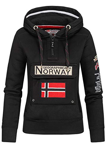 Geographical Norway Sudadera DE Mujer GYMCLASS Negro M
