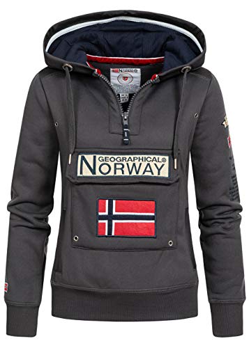 Geographical Norway Sudadera GYMCLASS DE Mujer Gris Oscuro Talla S