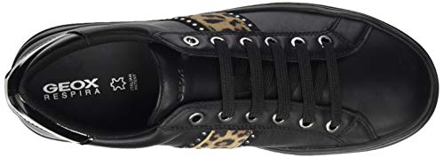 Geox D Pontoise G, Sneakers para Mujer, Negro (Black), 37 EU