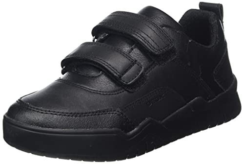 Geox J Perth Boy C, Sneakers Niños, Negro, 35 EU