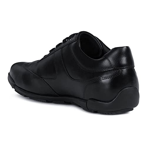 Geox U Edgware A, Sneakers Hombre, Negro, 44 EU