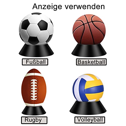 GERUI 10 unidades de recuerdos de balón, base de bola, soporte de exhibición de pelota de baloncesto, fútbol, voleibol, bolos, soporte de fútbol doméstico, estable
