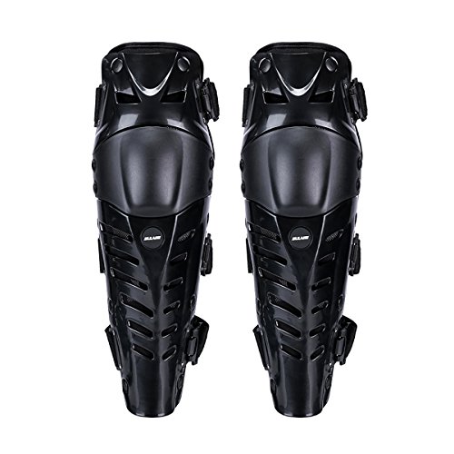 GES Almohadillas mejoradas para rodilla Kit protector de rodilleras protector para rodilla de motocicleta Kit de carreras de motocross (Negro)