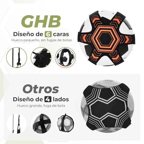 GHB Fútbol Kick Throw Trainer Entrenamiento Fútbol Niño Accesorios Practice Solo Futbol Habilidades de Control de Ayuda Cinturón Ajustable Regalo