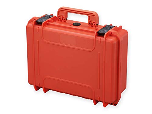 GIMA Case 430 Maleta, sin esponja interior, certificado IP67, de plástico, mediana, naranja