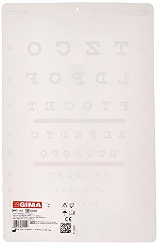 Gima Tabla optometrica, 23 x 35,5, 3 m, 1