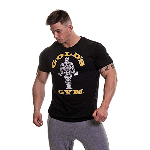 Gold´s Gym Ggts002 Camiseta, Hombre, Negro, XL