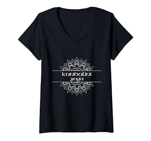 Gráfico de mandala tipo Kundalini Yoga Camiseta Cuello V