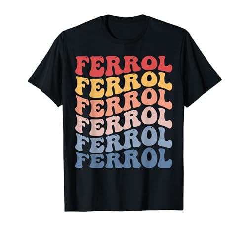 Gran estilo retro de la ciudad de Ferrol Camiseta