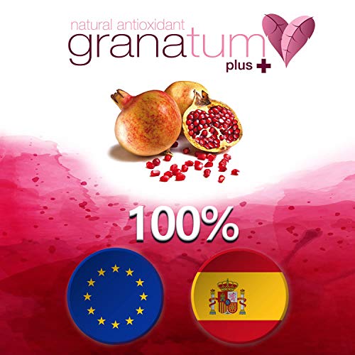 Granatum Plus | Extracto de Granada | Punicalagina Plus | Pomanox | Complemento Alimenticio | Origen España | Polifenoles | (1 Caja de 28 Cápsulas)