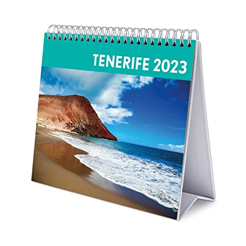 Grupo Erik, Calendario escritorio Deluxe Tenerife 2023, Calendario 2023 sobremesa con certificado FSC, Calendario Tenerife 2023, Calendario anual, CS23030, Calendario escritorio