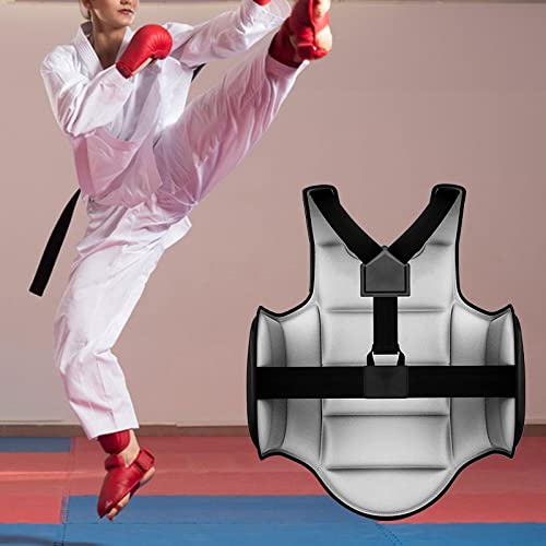 harayaa Reversible Taekwondo Protector Chaleco Rib MMA Boxeo Karate para Sanda, Mujeres Hombres, Niños, Muay Thai, XS Negro