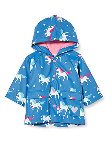 Hatley Printed Raincoat Impermeable Estampado, Twinkle Unicorns, 9-12 Months Bebé-Niñas