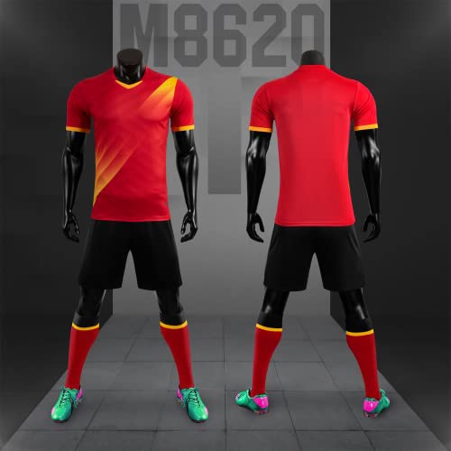 HDSD Camiseta de Fútbol y Pantalón Corto Personalizados-Equipación Fútbol personalizada Niños y Adultos con Nombre, Número, Logotipo del Equipo