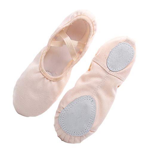 Healifty Zapatos de Baile de Suela Blanda Zapatos Deportivos de Gimnasio de Yoga Talla Libre 36 Tamaño Transpirable para Estudiantes Mujeres Damas Niñas Niños