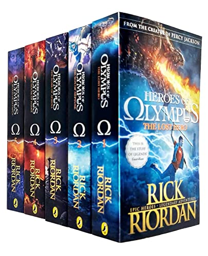 Heroes of Olympus Collection 5 Books Set (The Lost Hero The Son of Neptune Th...