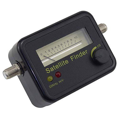 HiLetgo Digital Satellite Signal Tracker Dish FTA HD Monitor TV Signal Reception Television Signal Searching Strength Meter Satellite Locator Finder DC13-18V with Connect Cable