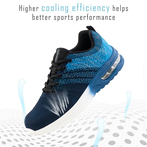 Hitmars Zapatillas Running Hombre Deportivas Mujer Zapatillas de Deporte Correr Caminar Hombre Sneaker Running Azul EU 42