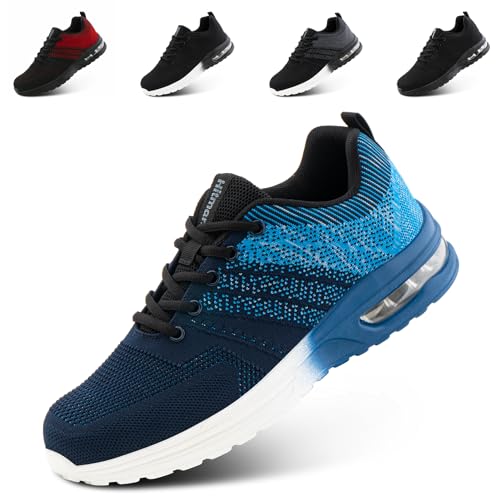Hitmars Zapatillas Running Hombre Deportivas Mujer Zapatillas de Deporte Correr Caminar Hombre Sneaker Running Azul EU 42
