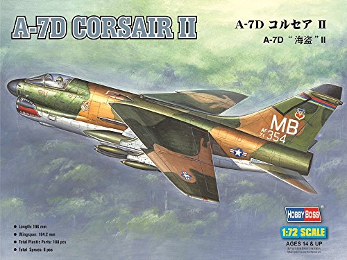 Hobby Boss 87203 A-7D Corsair II- Avión miniatura (escala 1:72) [importado de Alemania]