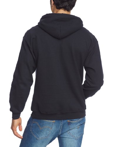 Hooded Sweatshirt (Unisex-L) Smiley (Black)