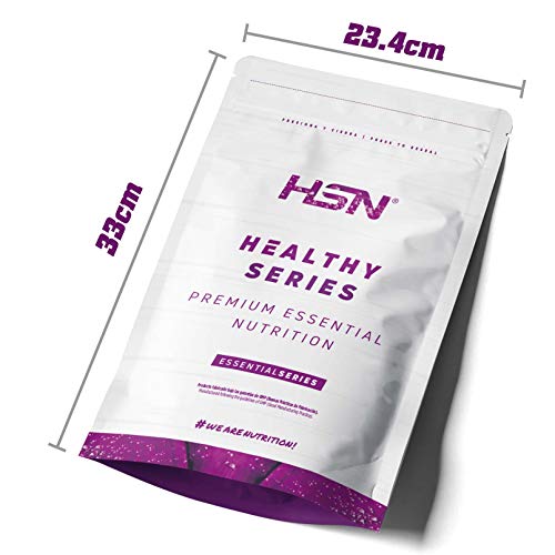 HSN Proteína de Guisante Aislada Sabor Vainilla 500 gr = 17 Tomas | 100% Vegana | Pea Protein Isolate | No-GMO, Sin Gluten, Sin Soja ni Azúcares añadidos