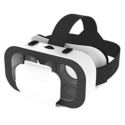 HTYQ Ajuste Auriculares Portátiles De Realidad Virtual 3D, Gafas VR Inteligentes para Teléfonos Android iOS 4.7-6.0 Pulgadas, Ángulo De Visión De 85 Grados Gafas VR 3D Cómodas Y Livianas