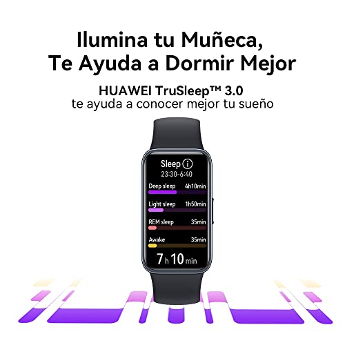 HUAWEI Band 8 Smart Watch, Diseño fino, Seguimiento Preciso del Sueño, Batería de 14 días, Compatible con Android e iOS, para Salud y Bienestar,Versión Española, Rosa