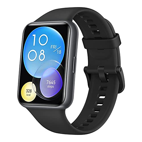 HUAWEI Watch Fit 2 Smartwatch Deportivo con GPS, Llamadas Bluetooth, Gestión de Vida Saludable, Batería Larga Duración, Animaciones Entrenamiento Rápido, Monitorización SpO2, Negro