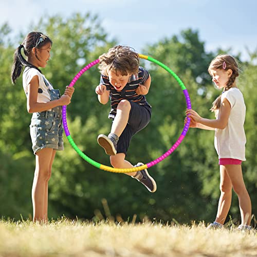 Hula Hoop para Niños, Hula Hoop Desmontable de 8 Secciones, Aro de Fitness Desmontable, Hula Hoop Fitness de Plastico para Deportes, Ejercicios, Gimnasia, Danza, Yoga
