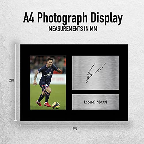 HWC Trading A4 Lionel Messi PSG Regalos Impresos Imagen De Autógrafo Firmado Para Los Aficionados Al Fútbol Y Partidarios