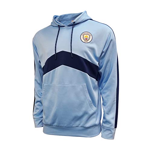 Icon Sports Manchester City F.C. - Sudadera con capucha para hombre, Hombre, MC24PH-LB, Color del equipo., S