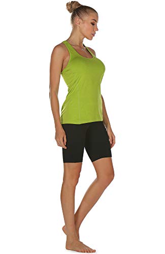Icyzone - Paquete de 3 camisetas deportivas de tirantes para mujer para correr, hacer yoga e ir al gimnasio, XXL
