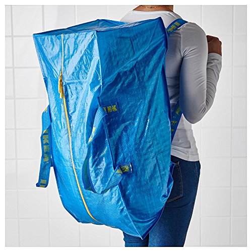 Ikea Frakta Storage Bag,Extra Large Blue (2 Pack)