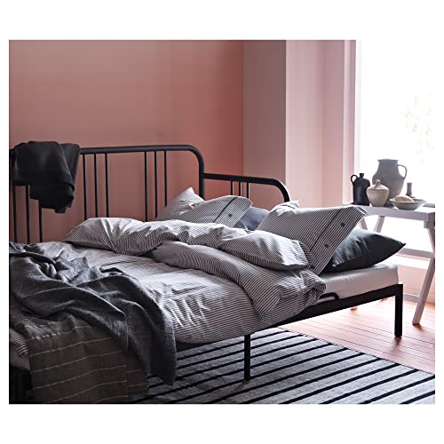 Ikea FYRESDAL - Sofá cama con 2 colchones (80 x 200 cm), color negro