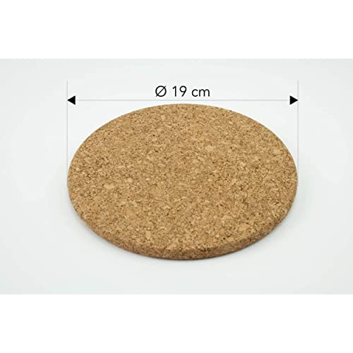 Ikea Heat - Salvamanteles de Corcho (3 Unidades, 19 cm de diámetro)