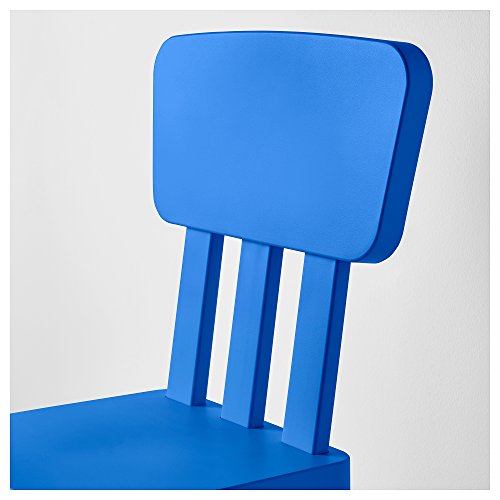 Ikea Mammut - Silla infantil para interiores y exteriores, color azul, paquete de 2