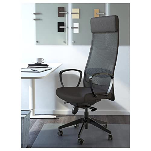 IKEA MARKUS Silla de oficina, ajusta la altura y el ángulo de esta silla para que tu día de trabajo se sienta cómodo [Vissle gris oscuro]