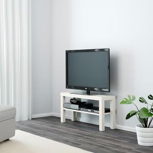 IKEA TV-Bank "barniz" 90x26x45 cm Beistelltisch en blanco, con Unterfach