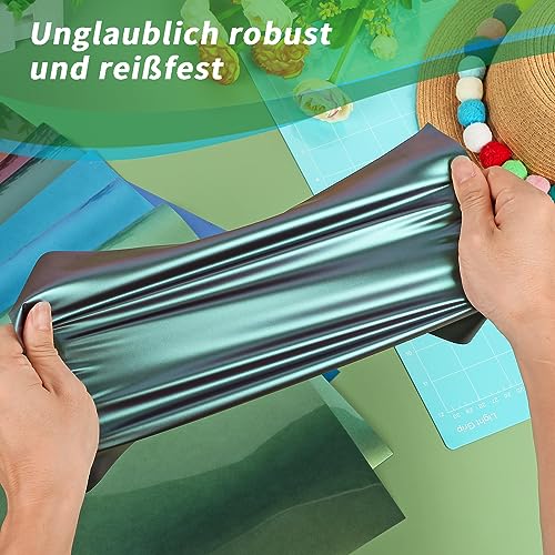 IModeur vinilo textil camaleón - 8 hojas de 30,5 x 25,4 cm vinilo para Cricut Maker, vinilo textil termoadhesivo para ropa, gorras, pantalones, otros tejidos