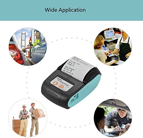 Impresora térmica de Recibos, Impresora Mini USB/Bluetooth de 58mm, Impresora POS portátil para restaurantes, supermercados, Compatible con Android/iOS/Windows