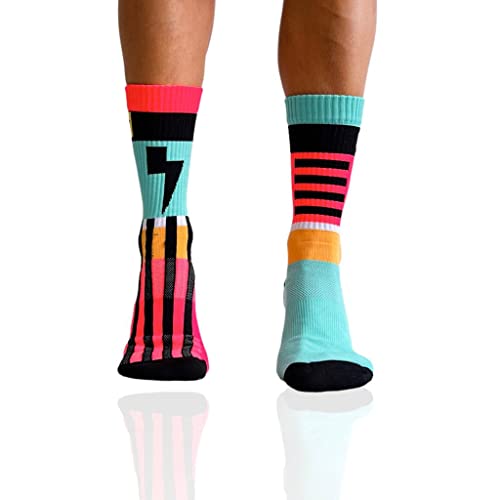 in s(h)ock Barcelona Calcetines de Deporte para Hombre y Mujer - Calcetines Ideales para Running, Baloncesto, Ciclismo y Pádel