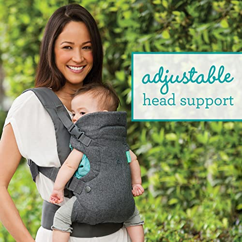 Infantino Flip Advanced 4-in-1 Carrier unisex with Bib - Ergonomic, Convertible, Face-in and Face-out Front and Back Carry for Newborns and Older Babies, 8-32 lbs / 3.6-14.5 kg