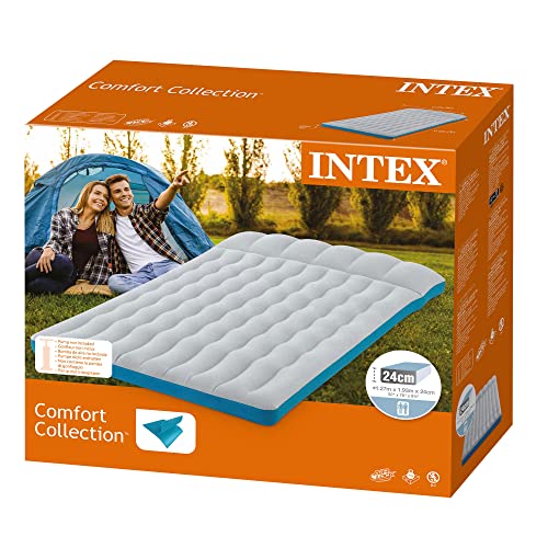 Intex 67999 - Colchoneta hinchable camping 127 x 193 x 24 cm, Multicolor