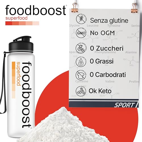 Isoleucina en polvo puro 250g foodboost® - aminoácido BCAA esencial - con dosificador - rendimiento atlético, recuperación muscular, masa muscular culturismo