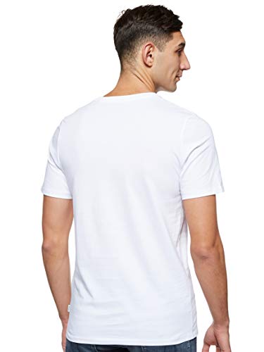 Jack & Jones Jjeorganic Basic tee SS O-Neck Noos Camiseta, White Detail, M para Hombre