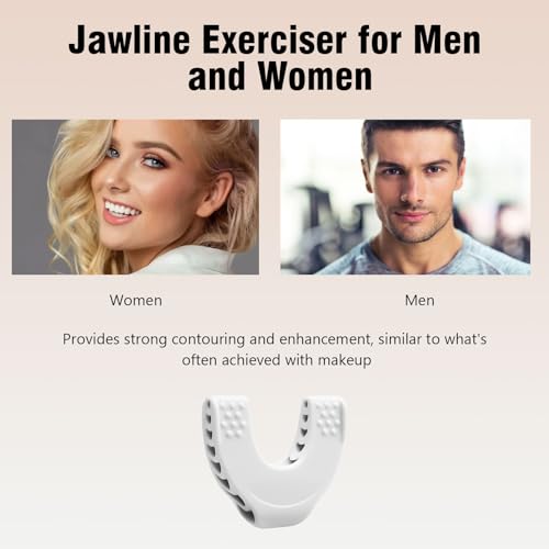 Jawline Trainer - Entrenador de mandíbula, ejercitador Jawline para hombres y mujeres, ejercitador de mandíbula de 40 libras, doble mentón para cara, boca, cincel y mejora de la línea de la mandíbula,