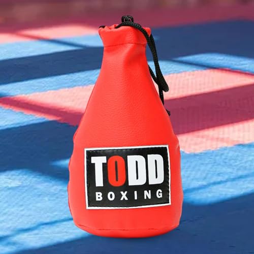JISADER Boxing Training Bag Reaction Bag, Saco de Boxeo para Adultos, Boxing Speed Bag, MMA Kickboxing, Rojo
