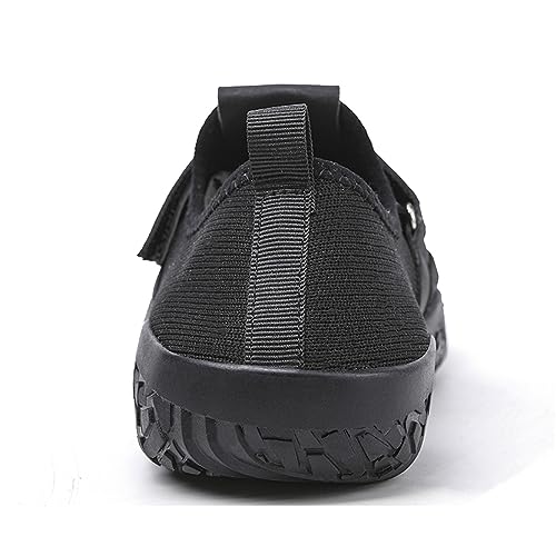 JiuQing Deadlift Shoes Hombres Mujeres Levantamiento De Pesas Squat Shoes Barefoot Fitness Cross-Trainer Sneaker para Gimnasio Interior,Negro,36 EU