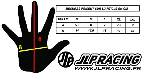 JLP RACING Guantes para niños de Moto Cross Quad MTB BMX Naranja Talla Infantil 2XL 10 12 años